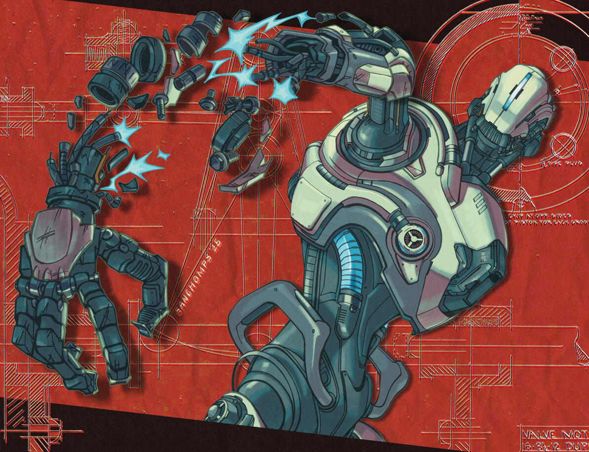 Illustration based on DOOM Eternal, 2025.